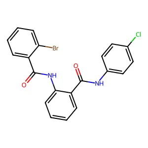 2-[(2-bromobenzoyl)amino]-N-(4-chlorophenyl)benzamide structure