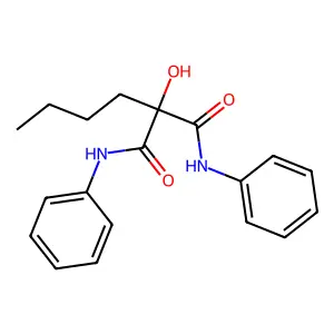 Propanediamide, 2-butyl-N,N'-diphenyl- structure