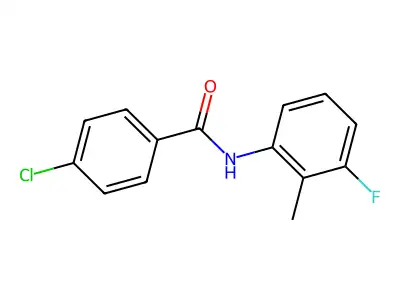 4-chloro-N-(3-fluoro-2-methylphenyl)benzamide structure