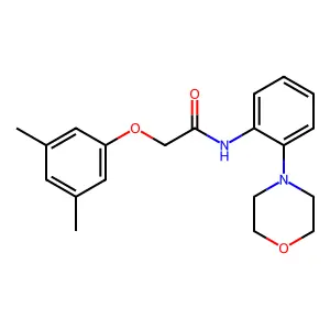 2-(3,5-dimethylphenoxy)-N-(2-morpholin-4-ylphenyl)acetamide structure