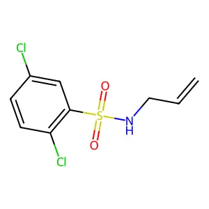 2,5-dichloro-N-prop-2-enylbenzenesulfonamide structure