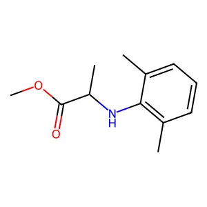 Methyl N-(2,6-dimethylphenyl)-DL-alaninate structure