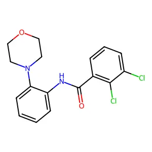 2,3-dichloro-N-(2-morpholin-4-ylphenyl)benzamide structure