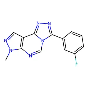 3-(3-Fluorophenyl)-7-methyl-7H-pyrazolo[4,3-e][1,2,4]triazolo[4,3-c]pyrimidine structure