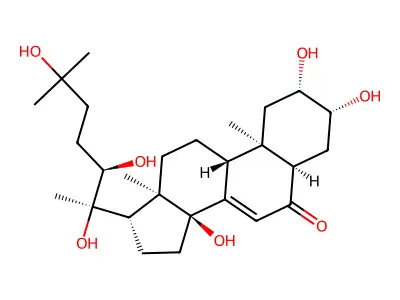 20-羟基蜕皮酮 structure