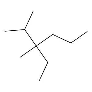 3-Ethyl-2,3-dimethylhexane structure