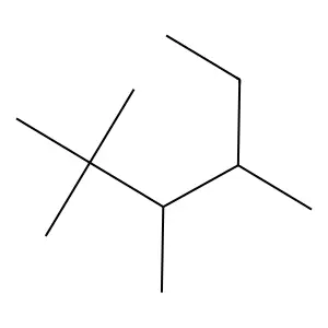 2,2,3,4-Tetramethylhexane structure