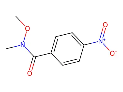 N-methoxy-N-methyl-4-nitrobenzamide structure