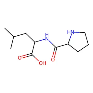 4-Methyl-2-(pyrrolidine-2-carbonylamino)pentanoic acid structure