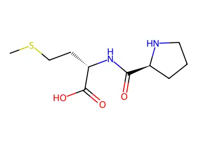 Prolylmethionine structure