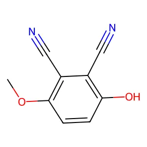 3-Hydroxy-6-methoxybenzene-1,2-dicarbonitrile structure