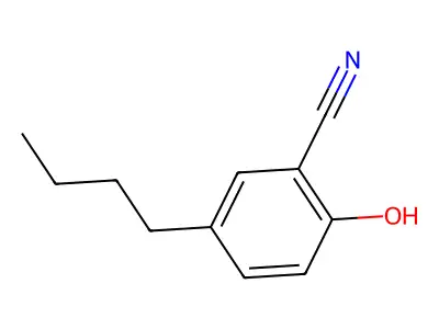 5-Butyl-2-hydroxybenzonitrile structure