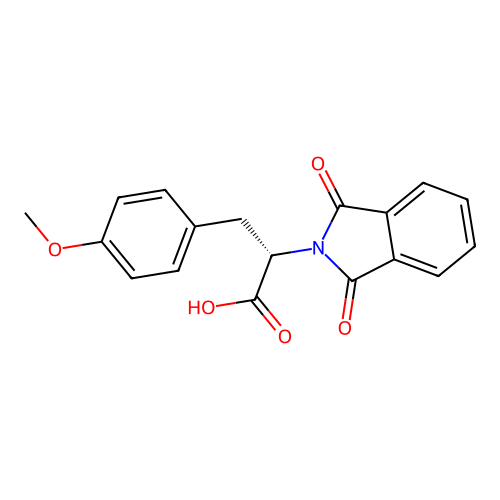 N-phthaloyl-0-methyl-(S)-tyrosine structure