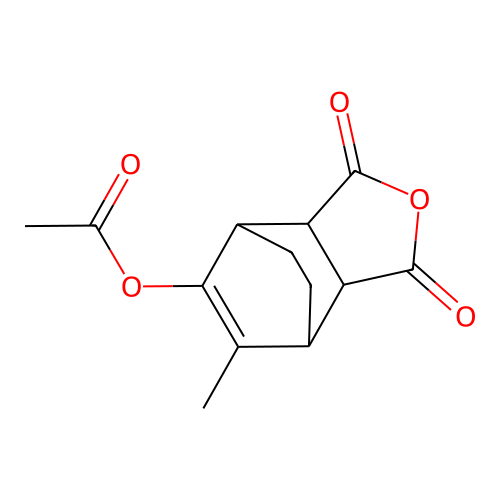 4,7-Ethanoisobenzofuran-1,3-dione, 5-(acetyloxy)-3a,4,7,7a-tetrahydro-6-methyl- structure