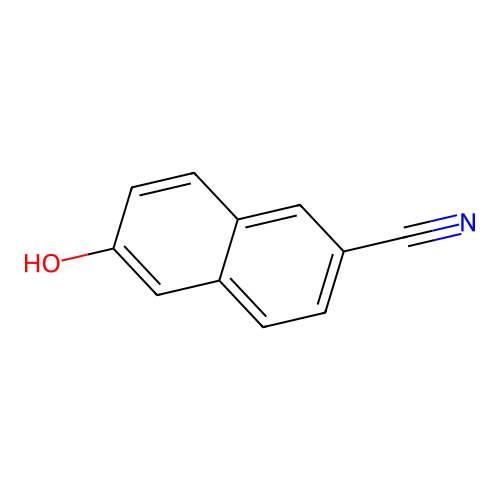 6-Hydroxy-2-naphthonitrile structure