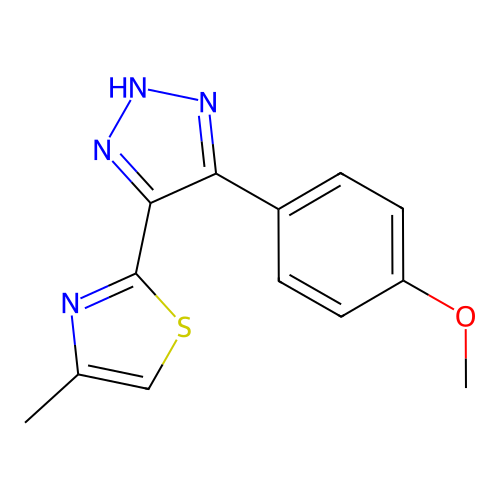 4-(4-Methoxyphenyl)-5-(4-methylthiazol-2-yl)-2H-[1,2,3]triazole structure