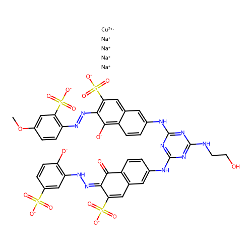 Copper dye structure