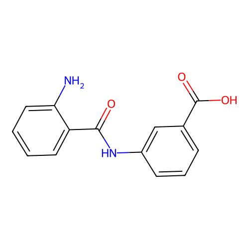 3-[(2-Aminobenzoyl)amino]benzoic acid structure