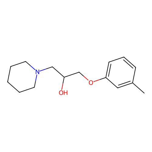 3-(3-Methylphenoxy)-1-piperidylpropan-2-ol structure