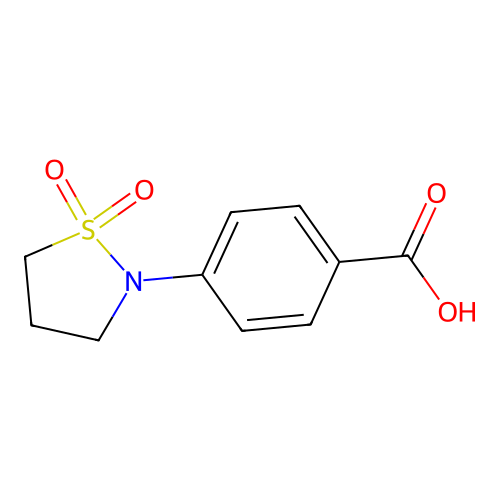 4-(1,1-Dioxo-1,2-thiazolidin-2-yl)benzoic acid structure