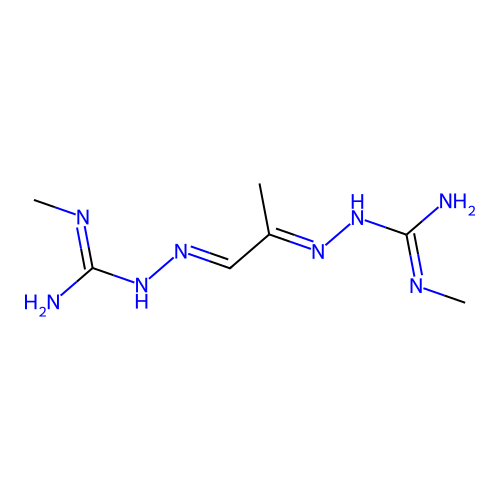 Hydrazinecarboximidamide, 2,2'-(1-methyl-1,2-ethanediyldene)bis(N-methyl- structure