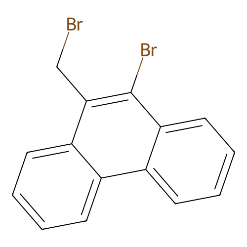 9-Bromo-10-(bromomethyl)phenanthrene structure