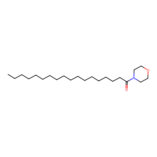 Morpholine, 4-(1-oxooctadecyl)- structure