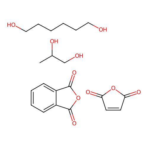 2-Benzofuran-1,3-dione;furan-2,5-dione;hexane-1,6-diol;propane-1,2-diol structure
