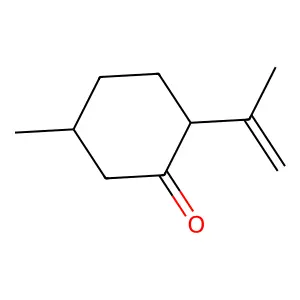 Cyclohexanone, 5-methyl-2-(1-methylethenyl)- structure