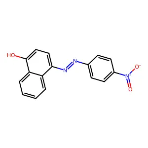 1-Naphthalenol, 4-[2-(4-nitrophenyl)diazenyl]- structure