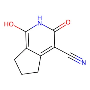 1,3-Dihydroxy-6,7-dihydro-5H-cyclopenta(c)pyridine-4-carbonitrile structure