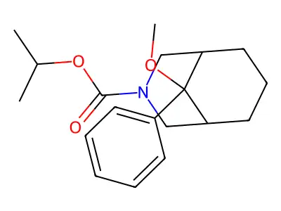 3-Azabicyclo(3.3.1)nonane-3-carboxylic acid, 9-methoxy-9-phenyl-, 1-methylethyl ester, syn- structure