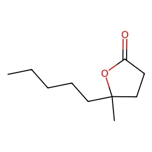 Dihydro-5-methyl-5-pentylfuran-2(3H)-one structure
