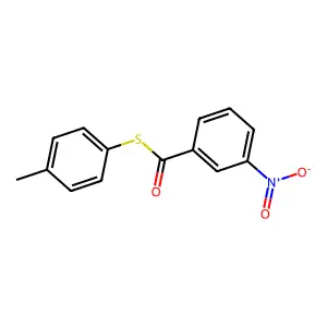 m-Nitrothiobenzoic acid S-p-tolyl ester structure