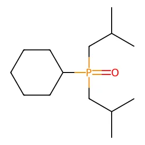 环己基二异丁基氧化膦 structure