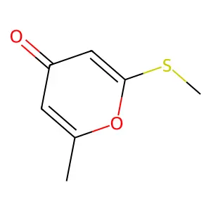 6-Methyl-2-methylthio-4-pyrone structure