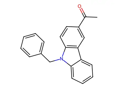 1-(9-benzyl-9H-carbazol-3-yl)ethanone structure