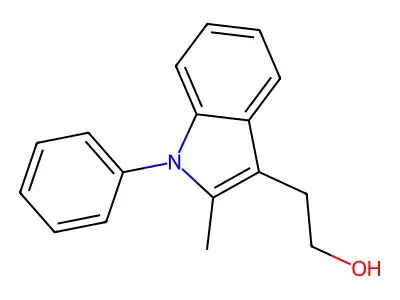 1H-Indole-3-ethanol, 2-methyl-1-phenyl- structure