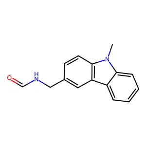 N-((9-甲基咔唑-3-基)甲基)甲酰胺 structure