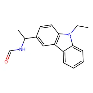 N-(1-(9-乙基咔唑-3-基)乙基)甲酰胺 structure