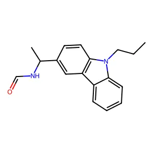 3-(1-(Formylamino)ethyl)-9-propylcarbazole structure
