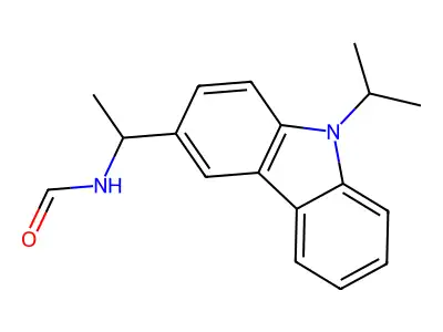 Formamide, N-(1-(9-(1-methylethyl)-9H-carbazol-3-yl)ethyl)- structure