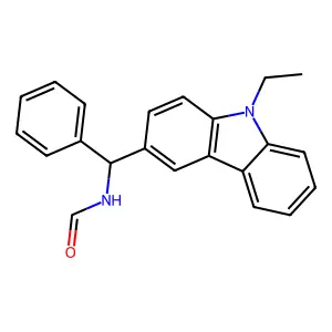 N-(1-(9-乙基咔唑-3-基)苄基)甲酰胺 structure
