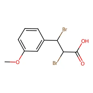 2,3-Dibromo-3-(3-methoxyphenyl)propanoic acid structure