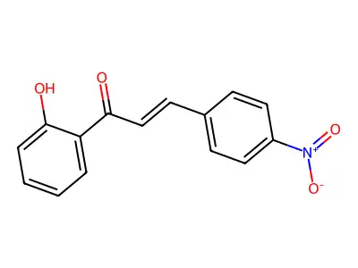 1-(2-Hydroxyphenyl)-3-(4-nitrophenyl)prop-2-en-1-one structure