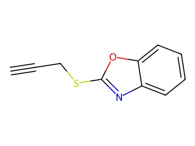 Benzoxazole, 2-(2-propynylthio)- structure