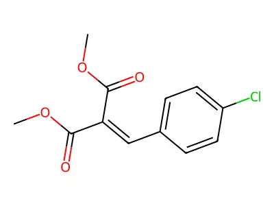 Dimethyl 2-[(4-chlorophenyl)methylidene]propanedioate structure