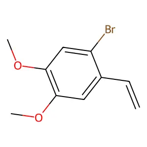 Benzene, 1-bromo-2-ethenyl-4,5-dimethoxy- structure