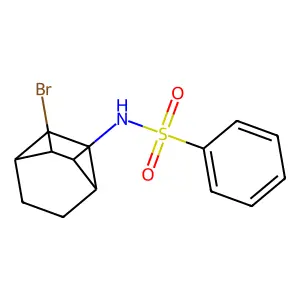 N-(3-Bromobicyclo[2.2.2]oct-2-yl)benzenesulfonamide structure