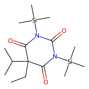 5-Ethyl-5-isopropyl-1,3-bis(trimethylsilyl)-2,4,6(1H,3H,5H)-pyrimidinetrione structure
